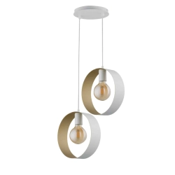 Lampa wisząca HAPPY 2 BIAŁY ZŁOTY 32290 SIGMA - zdjęcie produktu