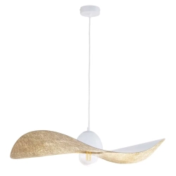 kinkiecik.pl Lampa KAPELLO L BIAŁY ZŁOTY FI76 32338 SIGMA