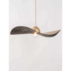 kinkiecik.pl Lampa wisząca KAPELLO L ZŁOTY CZARNY NAKRAPIANY FI76 32342 SIGMA
