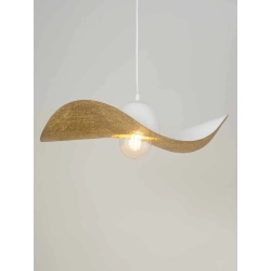 kinkiecik.pl Lampa wisząca KAPELLO M BIAŁY ZŁOTY FI55 32345 SIGMA