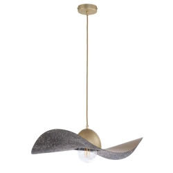 Lampa wisząca KAPELLO M ZŁOTY CZARNY NAKRAPIANY FI55 32349 SIGMA - zdjęcie produktu