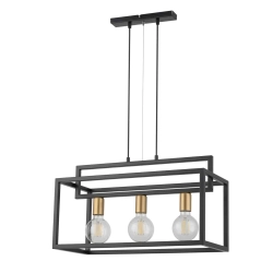 VIGO zwis 3 czarny złoty Lampa wisząca Sigma Lighting 32441 - zdjęcie produktu