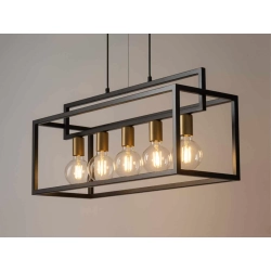 kinkiecik.pl VIGO zwis 5 czarny złoty Lampa wisząca Sigma Lighting 32443
