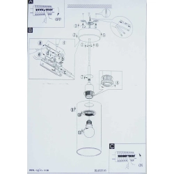 Lampa 1xE27 TUNJA 32516 EGLO - zdjęcie produktu