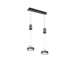 kinkiecik.pl Lampa wisząca 2L LED antracyt FRANKLIN 326510242 TRIO
