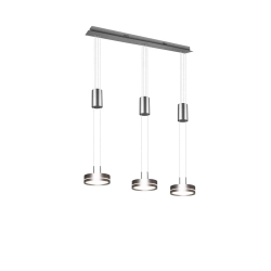 kinkiecik.pl Lampa wisząca 3L LED nikiel FRANKLIN 326510307 TRIO