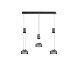 kinkiecik.pl Lampa wisząca 3L LED antracyt FRANKLIN 326510342 TRIO