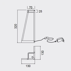 Lampa biurkowa Mantra Minimal 7280MA - zdjęcie dodatkowe 1