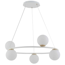 Lampa wisząca GAMA 5 BIAŁY ZŁOTY 33385 SIGMA - zdjęcie produktu