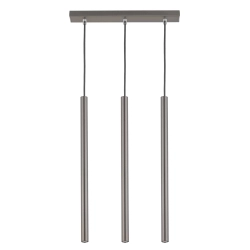 SOPEL 3 prosty srebrny Lampa wisząca Sigma Lighting 33400 - zdjęcie produktu