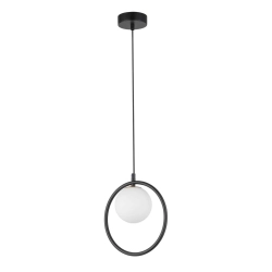 Lampa wisząca ring kula czarna Sigma Lighting AQUA 1 33407 - zdjęcie produktu