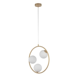 kinkiecik.pl Lampa wisząca ring kula złota Sigma Lighting AQUA 3 33415