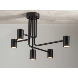 kinkiecik.pl LUIS 5 plafon czarny Sigma Lighting 33422