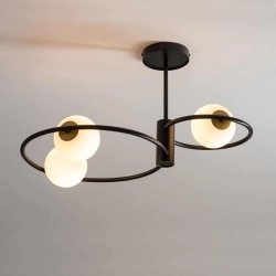 Lampa sufitowa okręgi kule czarna Sigma Lighting – AQUA 3 33465 - zdjęcie produktu