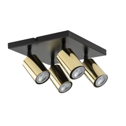 ZOOM 4 kwadrat czarno-złoty mosiądzowany 33601 Sigma Lighting - zdjęcie produktu