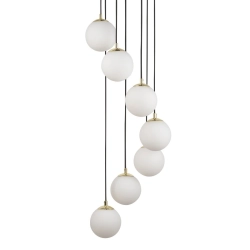 Lampa wisząca mleczne kule Sigma Lighting – PIANO 7 33660