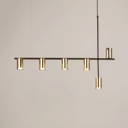 VENDO 6 zwis czarno-złoty mosiądzowany 33696 Sigma Lighting
