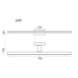 Lampa ścienna Mantra Morne 7481MA - zdjęcie dodatkowe 1