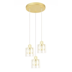 Lampa wisząca złota Elmo 3xE14 40W 338803-36 REALITY