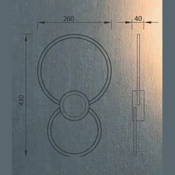 Lampa ścienna Mantra Mural 7460MA - zdjęcie dodatkowe 1