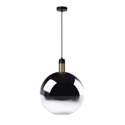 Lampa wisząca JULIUS lampa wisząca Ø 40 cm E27 przydymiony szary 34438/40/65 Lucide - zdjęcie dodatkowe 1