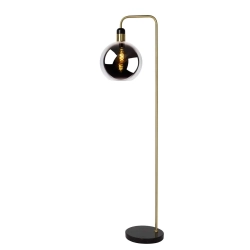 Lampa podłogowa JULIUS Ø 28 cm 1xE27 przydymiony szary 34738/01/65 Lucide - zdjęcie produktu