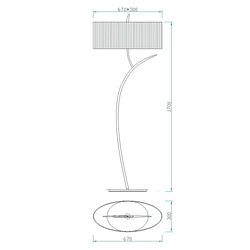 Lampa podłogowa Mantra Eve 1139MA - zdjęcie dodatkowe 1