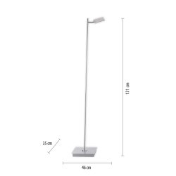 Lampa podłogowa Pure Mira Aluminium 356-95 Paul Neuhaus - zdjęcie dodatkowe 1