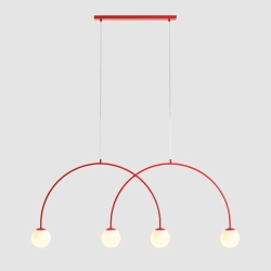 LAMPA WISZĄCA UNA 4 RED CHILLI L 1116L19_L Aldex - zdjęcie produktu