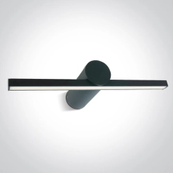 BLACK LED BATHROOM / WALL LIGHT 8W WW IP44 230V 38108N/B/W ONE LIGHT