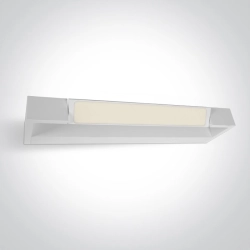 WHITE LED BATHROOM / WALL LIGHT 12W WW IP44 230V 38112C/W/W ONE LIGHT