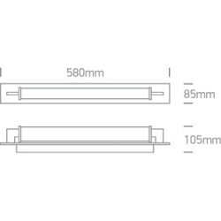 kinkiecik.pl Penelopa 38118K/C/C chromowana oprawa łazienkowa LED 18W 230V 4000K IP44; nieściemnialny zasilacz LED w komplecie ONE LIGHT