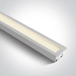 WHITE RECESSED UGR19 40W CCTV PV 230V 38145AR/W/V ONE LIGHT