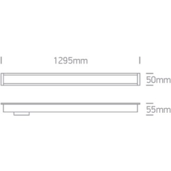 WHITE RECESSED 48pcs SPOTS LED 40W 34d CCTV PV LINEAR 230V DARK LIGHT 38145BR/W/V ONE LIGHT