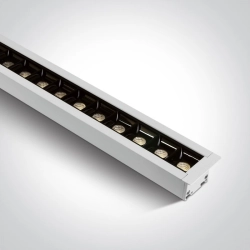 WHITE RECESSED 48pcs SPOTS LED 40W 34d CCTV PV LINEAR 230V DARK LIGHT 38145BR/W/V ONE LIGHT