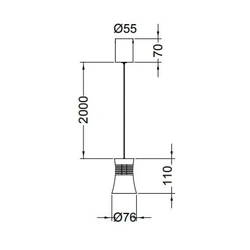 Lampa wisząca Mantra Pagoda 7790MA - zdjęcie dodatkowe 1