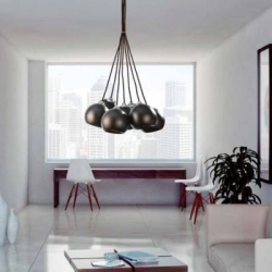 Lampa wisząca Gulia 7 AZ0635 Black AZZARDO
