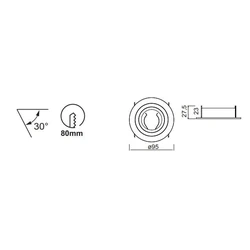 Lampa wpuszczana Mantra Basic GU10 7743MA - zdjęcie dodatkowe 1