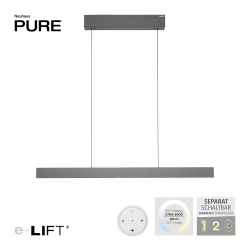 Lampa wisząca Pure E-motion Szary 2570-15 Paul Neuhaus - zdjęcie produktu