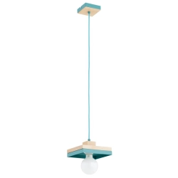 Lampa wisząca MIKO 1xE27 Niebieski 61590 ALFA