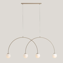 Lampa sufitowa UNA 4 BEIGE L 1116L17_L Aldex - zdjęcie dodatkowe 1