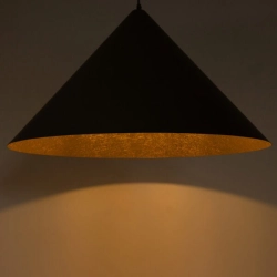 Lampa wisząca Vesuvio czarny/złoty M 1xE27 41037 Sigma