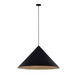 Lampa wisząca Vesuvio czarny/złoty M 1xE27 41037 Sigma - zdjęcie produktu