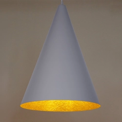 Lampa wisząca Vesuvio szary/złoty S 1xE27 41046 Sigma