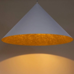 Lampa wisząca Vesuvio szary/złoty M 1xE27 41047 Sigma