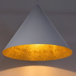 Lampa wisząca Vesuvio szary/złoty L 1xE27 41049 Sigma