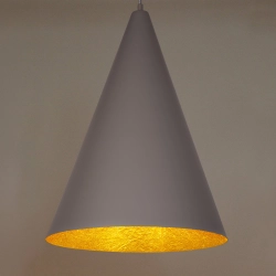Lampa wisząca Vesuvio taupe/złoty S 1xE27 41056 Sigma