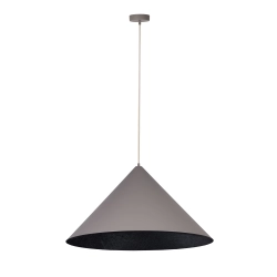 Lampa wisząca Vesuvio taupe/czarny M 1xE27 41062 Sigma - zdjęcie produktu