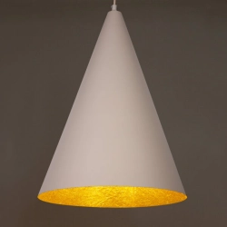 Lampa wisząca Vesuvio beżowy/złoty S 1xE27 41066 Sigma