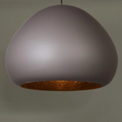 Lampa wisząca Lava taupe/czarny 41081 Sigma